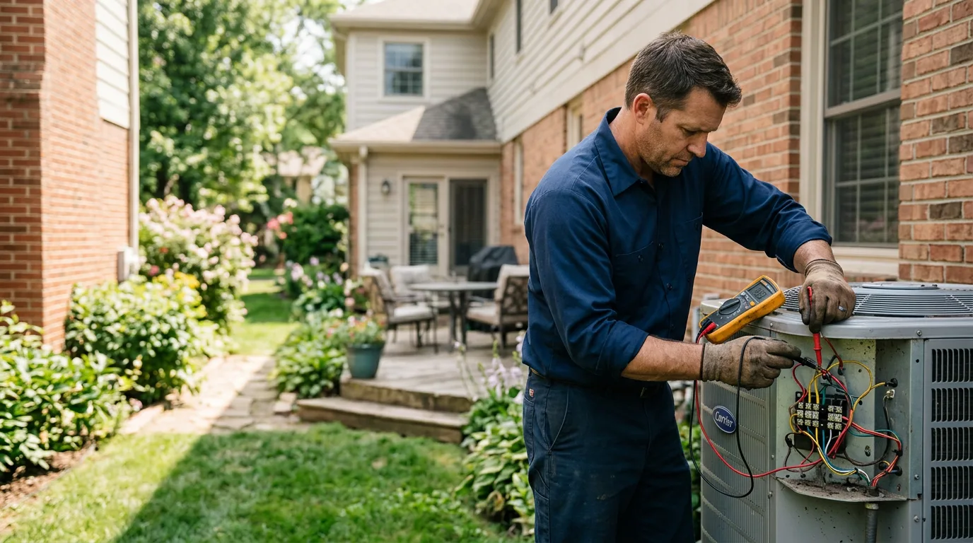 HVAC technician working near Hoffman, IL